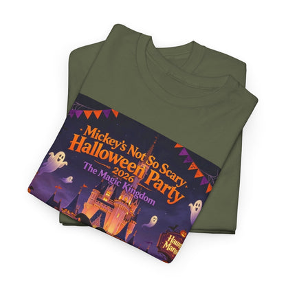 Halloween Mickey T-Shirt — "Not So Scary Halloween Party" Castle Graphic Tee