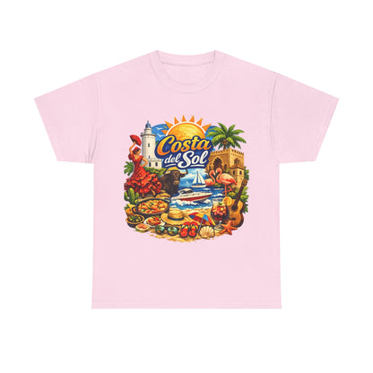 Costa del Sol Beach T-Shirt — Vintage Tropical Vacation Tee