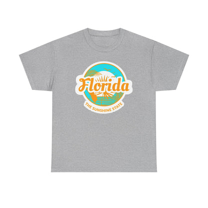 Florida Sunshine State T‑Shirt – Retro Beach Logo Tee