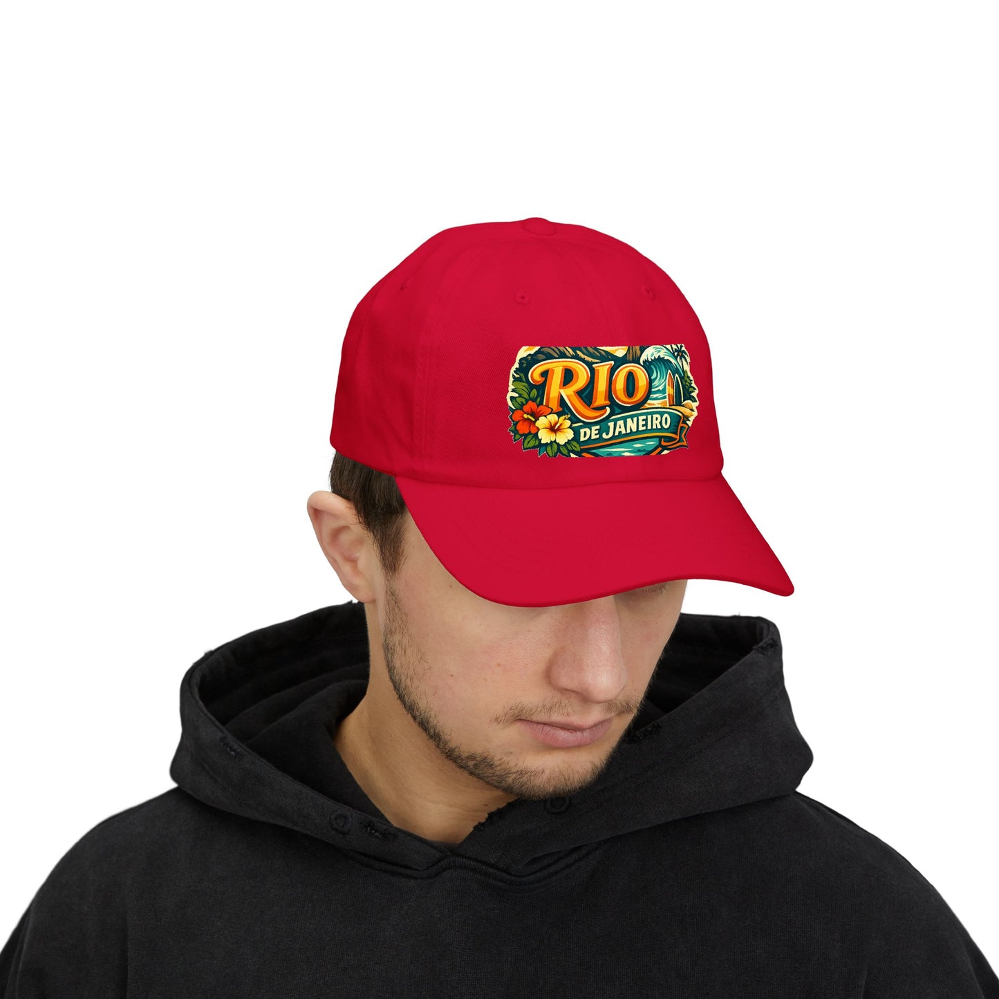 Rio de Janeiro Vintage Surf Dad Cap — Tropical Beach Hat