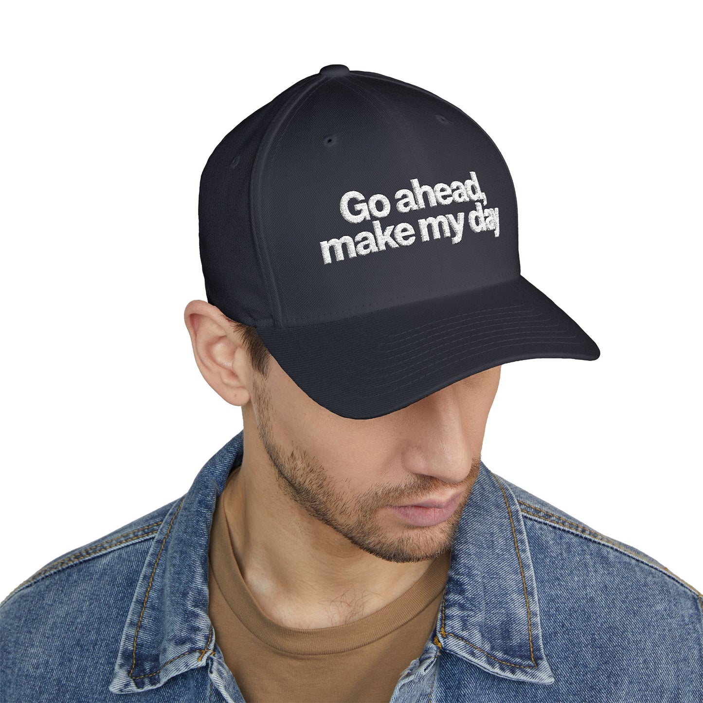 Go Ahead Make My Day Embroidered Cap — Attitude Baseball Hat