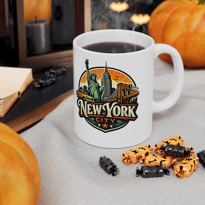 New York City Ceramic Coffee Cups, 11oz, 15oz