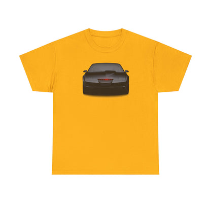 KITT-Inspired Retro Sports Car Tee — Front View Knight Rider Car Graphic Shirt