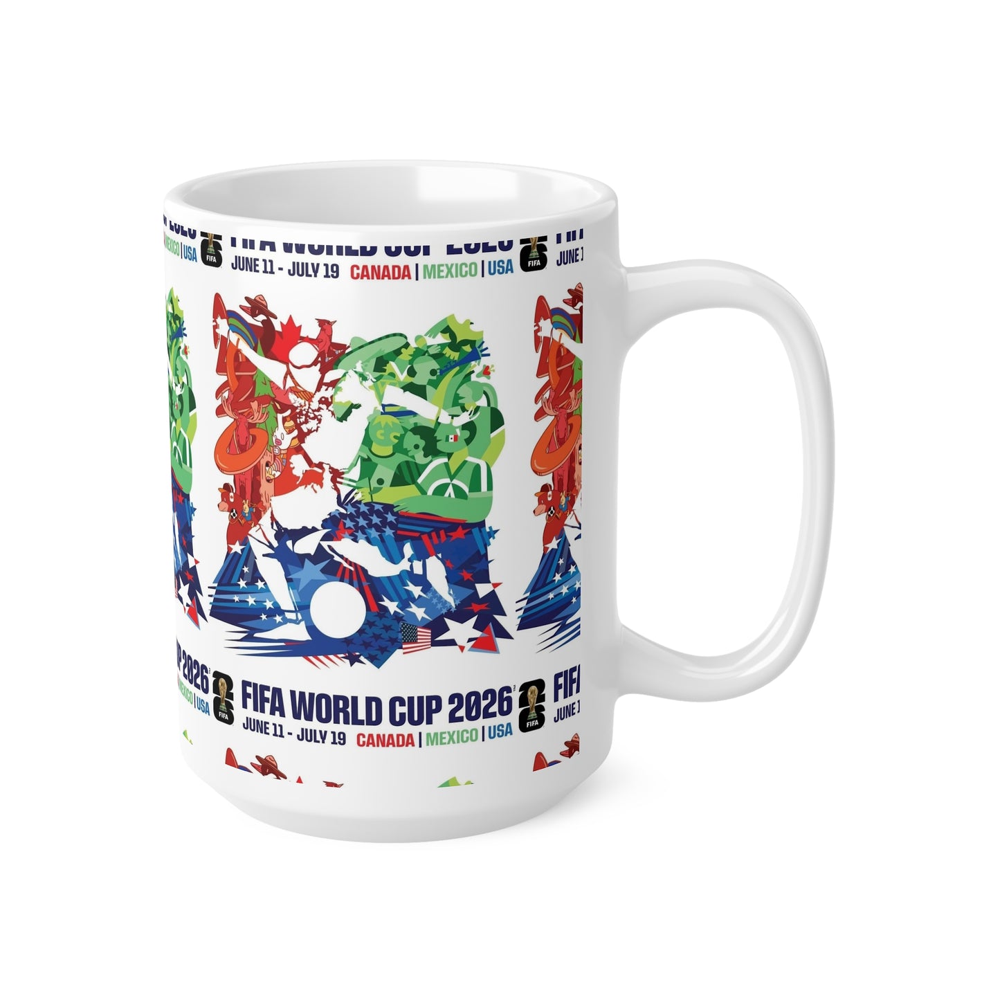 FIFA World Cup 2026 Poster Ceramic Coffee Mug — 11oz/15oz