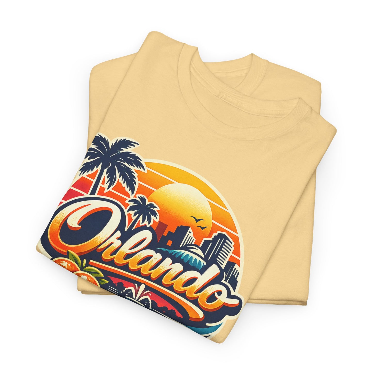Orlando Retro Sunset T-Shirt — Vintage Florida Vacation Tee