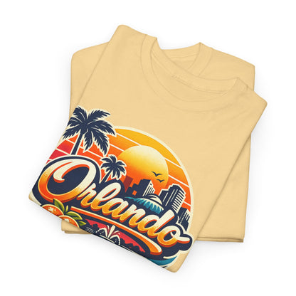 Orlando Retro Sunset T-Shirt — Vintage Florida Vacation Tee