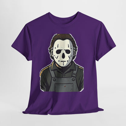 Horror Mask Tee — Jason-Inspired Halloween T-Shirt