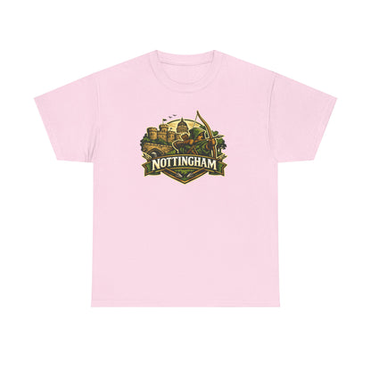 Nottingham Vintage Crest T-Shirt — Robin Hood Castle Travel Tee