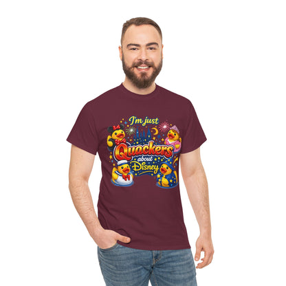 Quackers About Disney Rubber Duck Tee — "I'm Just Quackers About Disney" Graphic T-Shirt