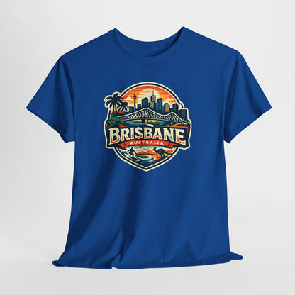 Brisbane Australia Vintage Sunset T-Shirt