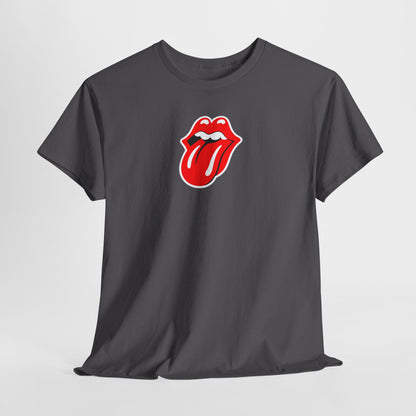 Rock Retro Red Tongue and Lips Graphic Tee