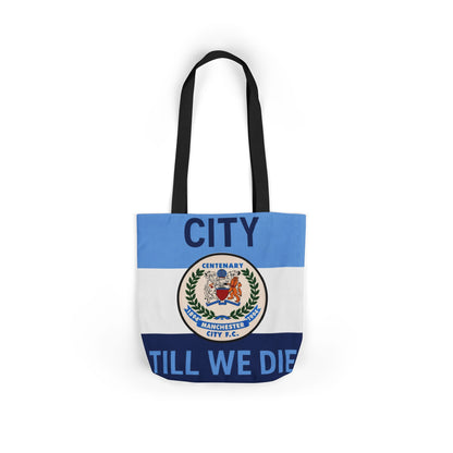 City Till We Die Canvas Tote Bag — Football Fan Flag Tote