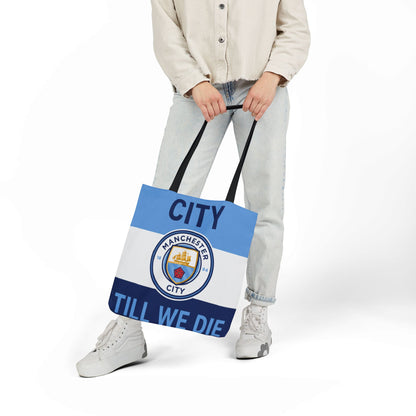 City Till We Die Unofficial Canvas Tote Bag — Manchester Football Fan Bag