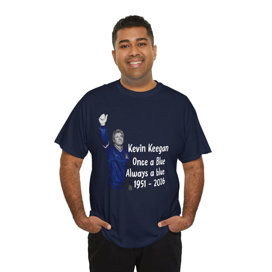 Kevin Keegan Tribute T-Shirt – "Once a Blue Always a Blue 1951–2026"