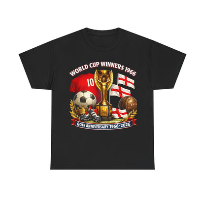1966 World Cup Winners T‑Shirt — 60th Anniversary England Football Tribute