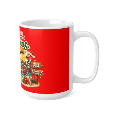 Christmas Beach Mug — "Merry Christmas 2026" Holiday Coffee Cup