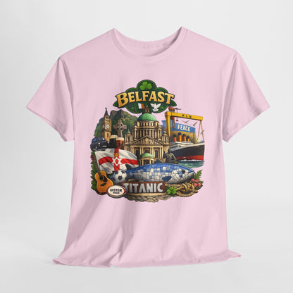 Belfast Collage T-Shirt – Titanic & City Landmarks Souvenir Tee