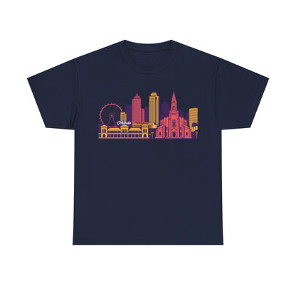 Orlando City Skyline T-Shirt — Colorful Urban Landmark Graphic Tee
