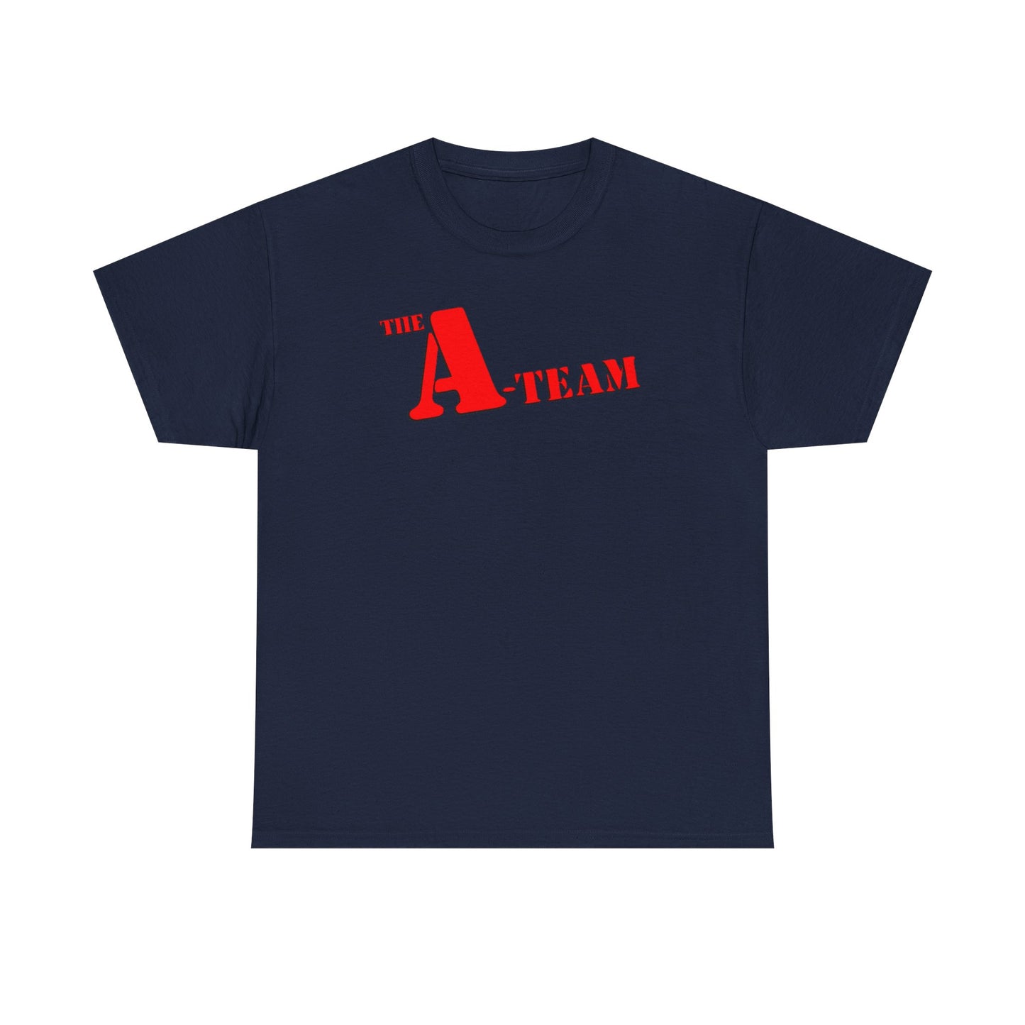 A-Team Graphic Tee — Retro Red Logo Vintage Crew T-Shirt