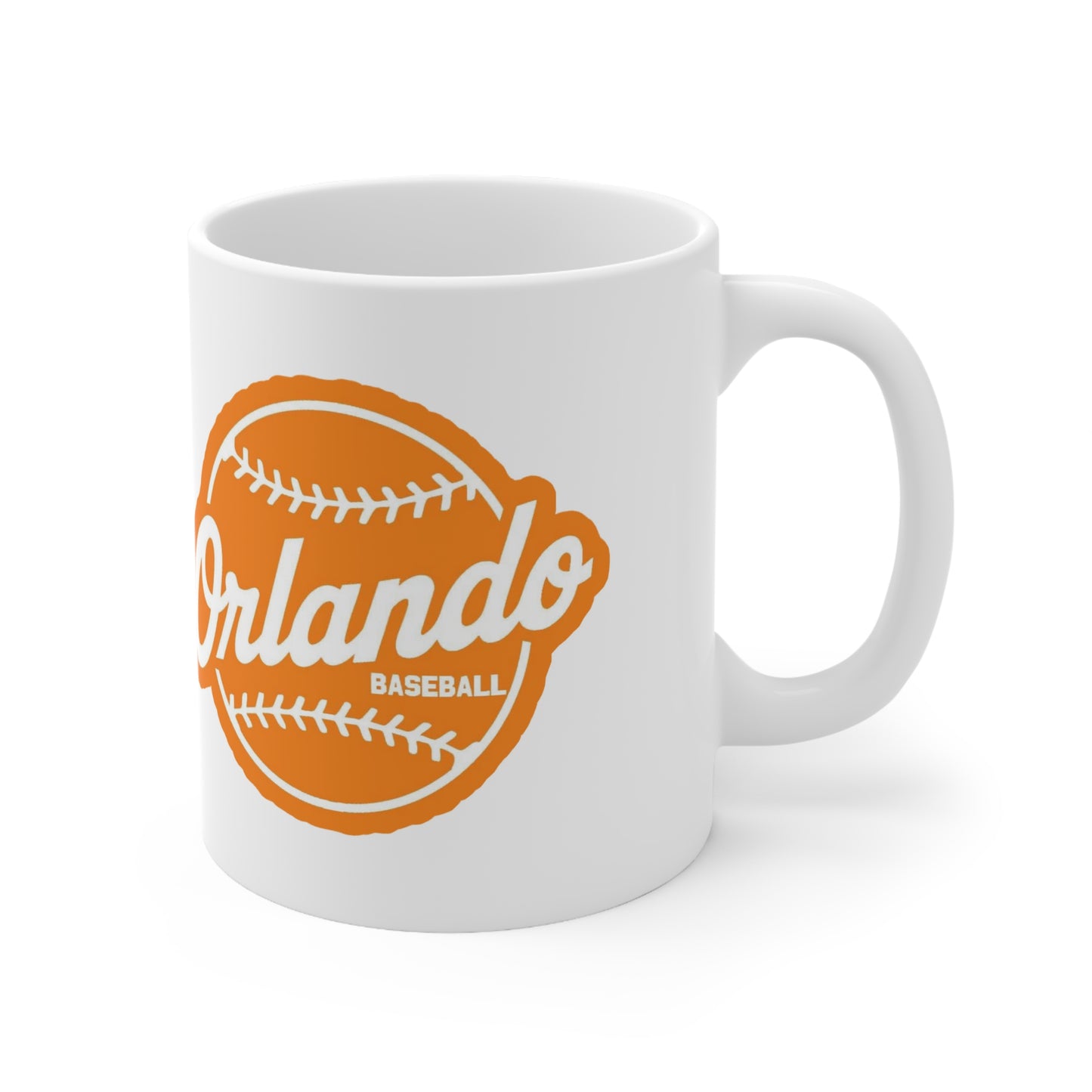 Orlando Baseball Ceramic Mug — Vintage Orange Team Logo (11oz & 15oz)