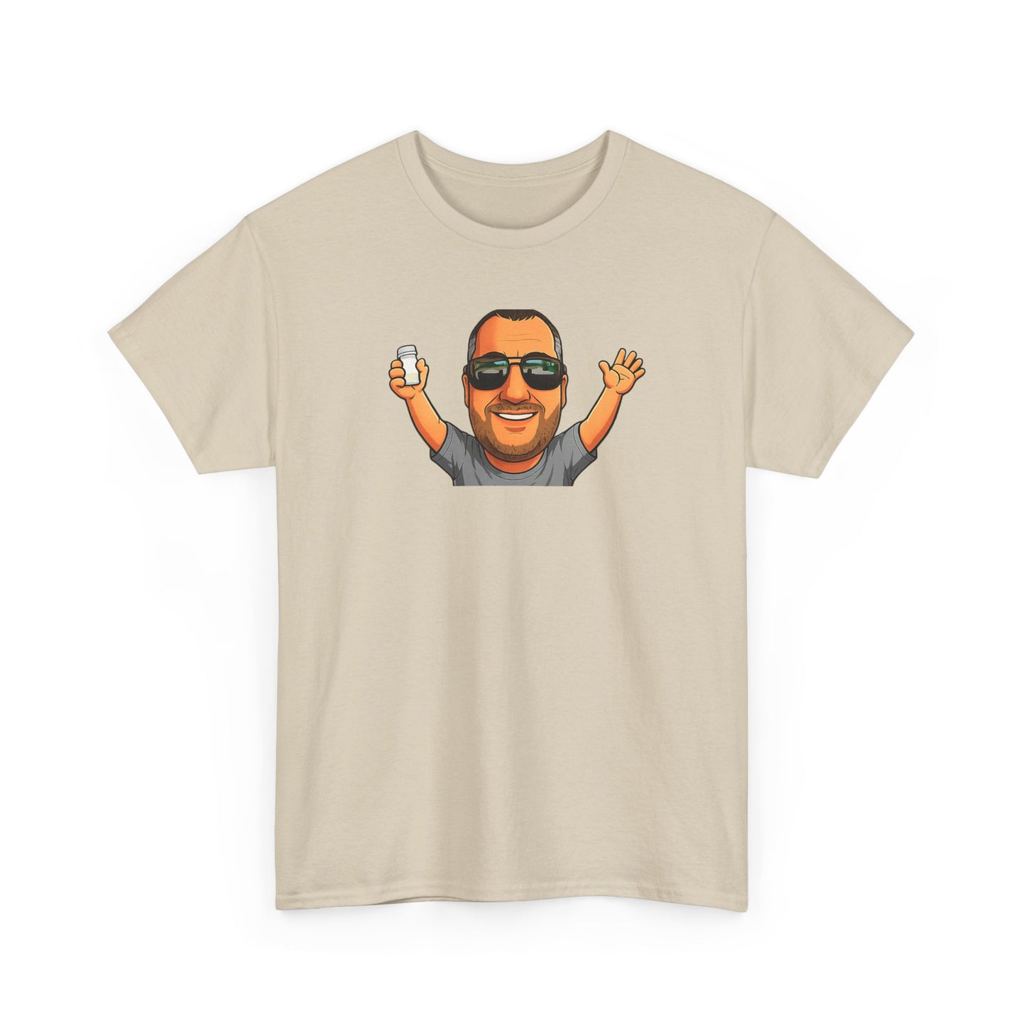 Funny Graphic T-Shirt — "I Have Absolutely No Intention of Behaving Myself" Cartoon Portrait Tee