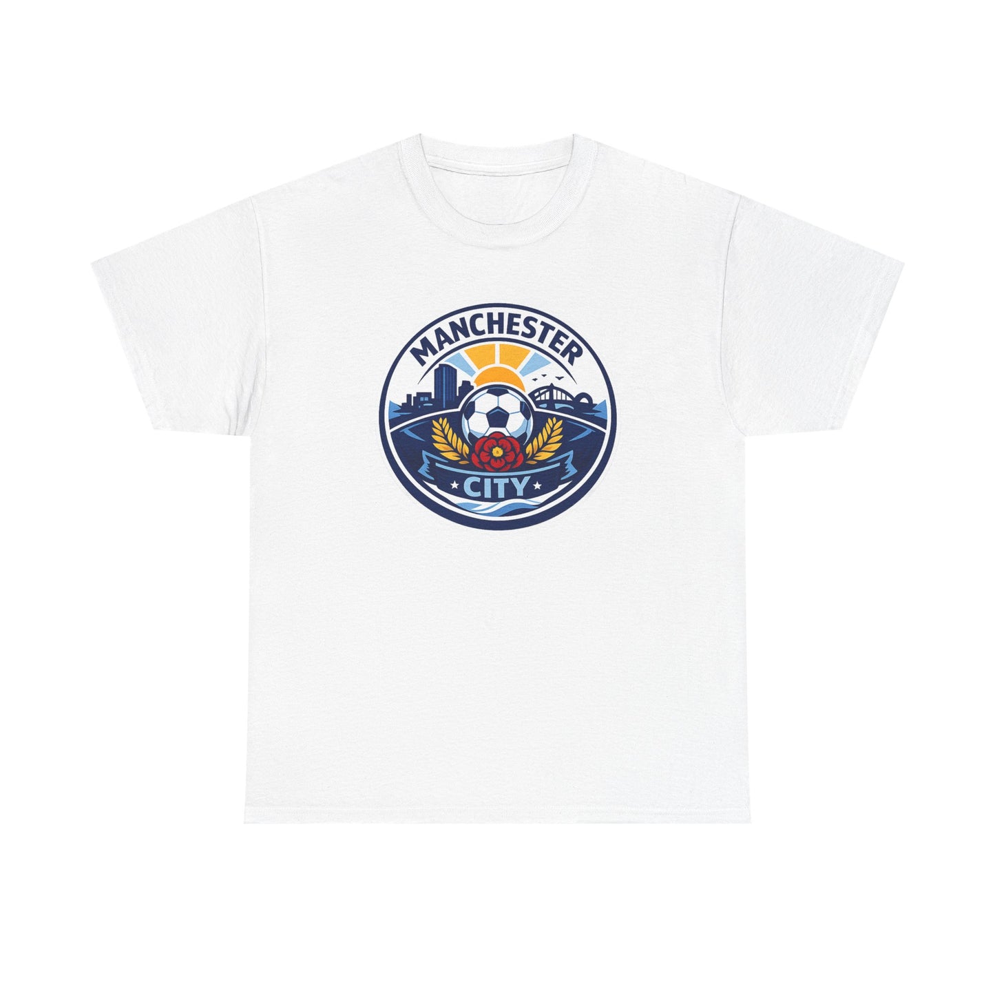 Manchester City Unofficial Soccer Logo T-Shirt — Football Fan Tee