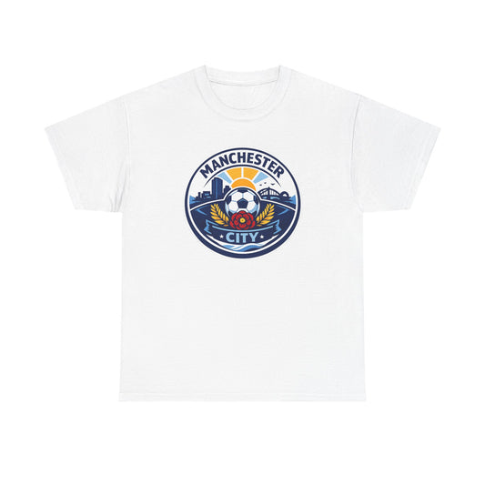 Manchester City Unofficial Soccer Logo T-Shirt — Football Fan Tee