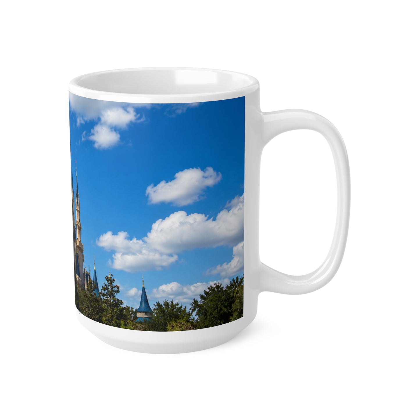 Magic Kingdom Castle Photo Coffee Mug – Scenic Fairytale Castle Ceramic Mug (11oz & 15oz)