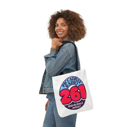 Tote Bag — Retro 'Piccadilly Radio 261' Vintage Logo Canvas Tote