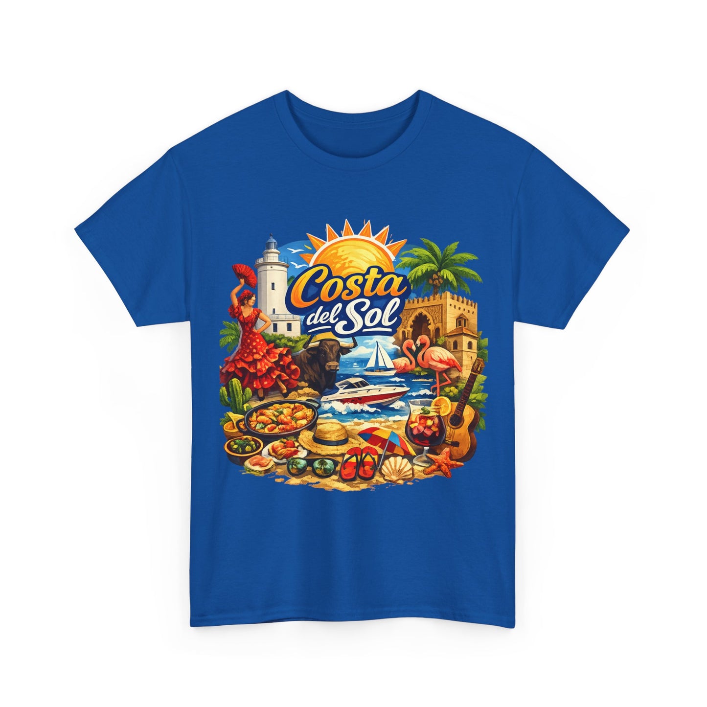 Costa del Sol Beach T-Shirt — Vintage Tropical Vacation Tee