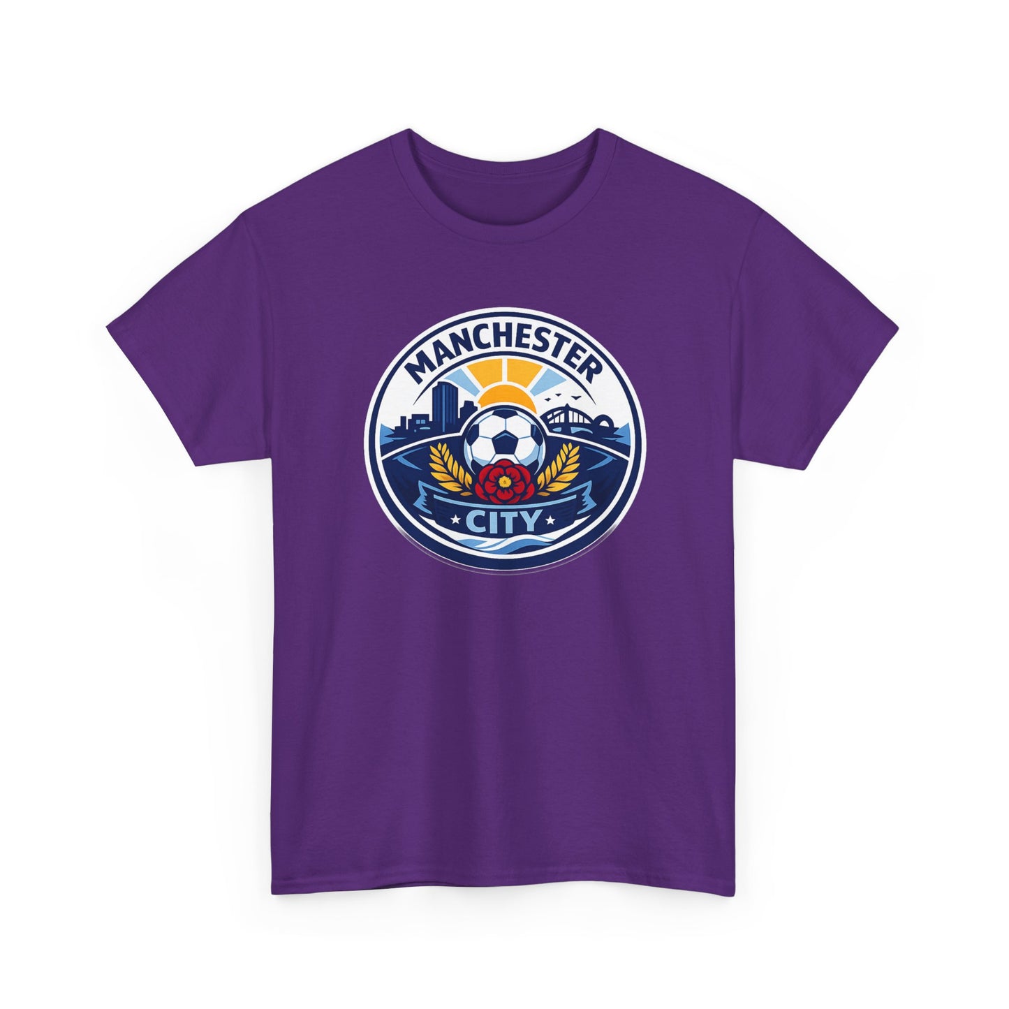 Manchester City Unofficial Soccer Logo T-Shirt — Football Fan Tee