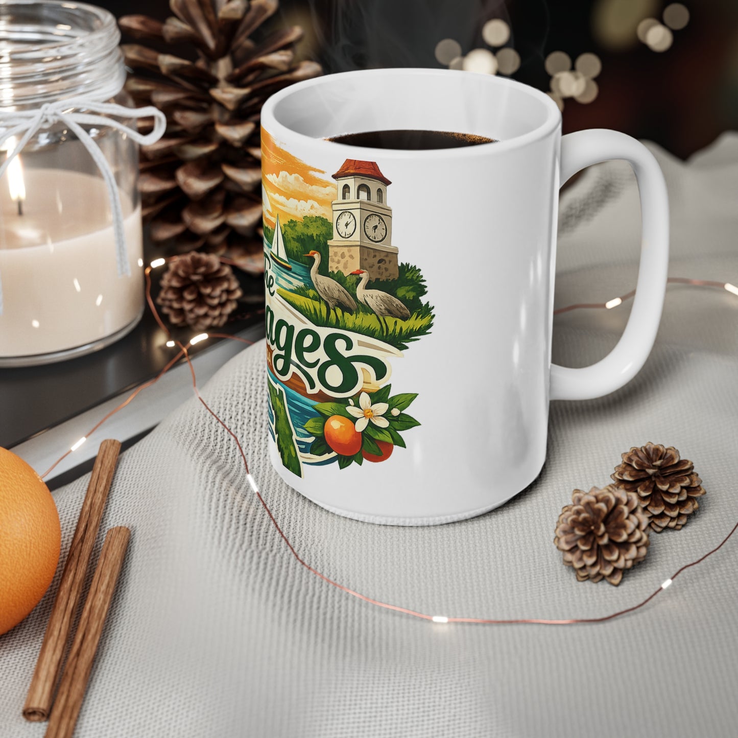 The Villages of Florida Ceramic Coffee Cups, 11oz, 15oz