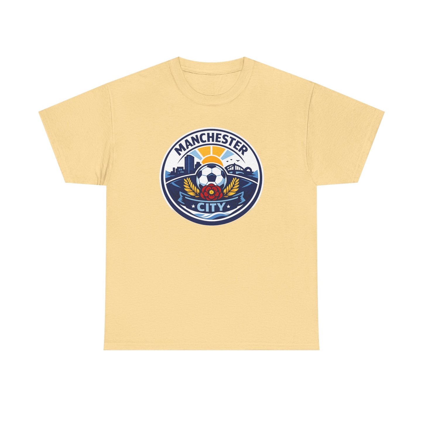 Manchester City Unofficial Soccer Logo T-Shirt — Football Fan Tee