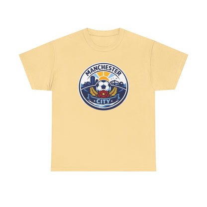 Manchester City Unofficial Soccer Logo T-Shirt — Football Fan Tee