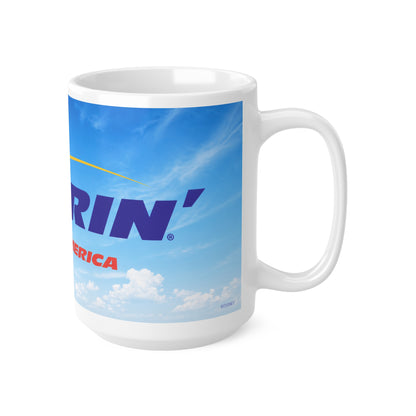Soaring Across America Ceramic Coffee Mug — Sky Design, 11oz & 15oz
