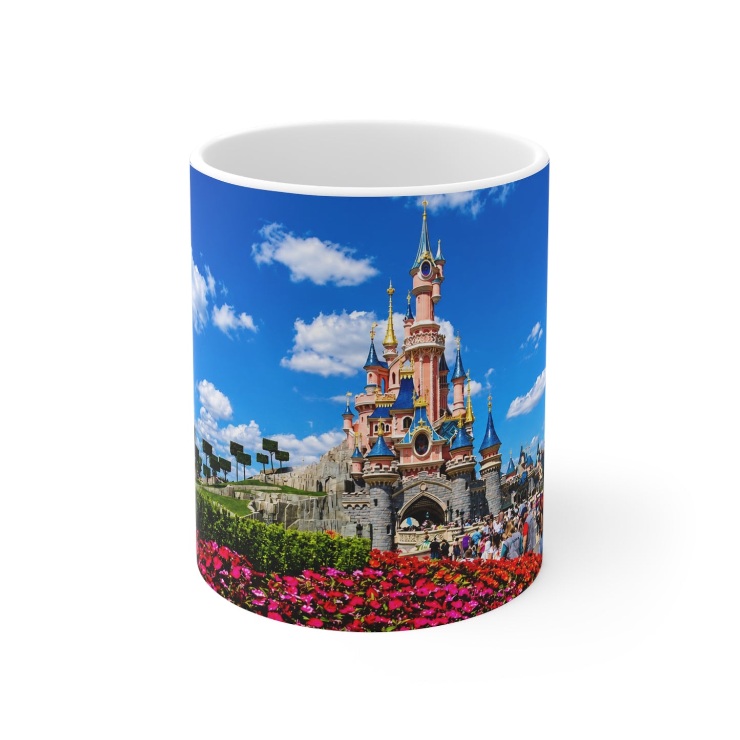 Disneyland Paris Fairytale Castle Photo Coffee Mug — Scenic Theme Park Castle 11oz/15oz