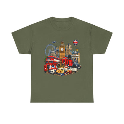 London Landmarks T‑Shirt — British Icons Collage Tee