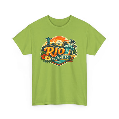 Rio de Janeiro Vintage Travel Tee – Tropical Sunset Beach T‑Shirt