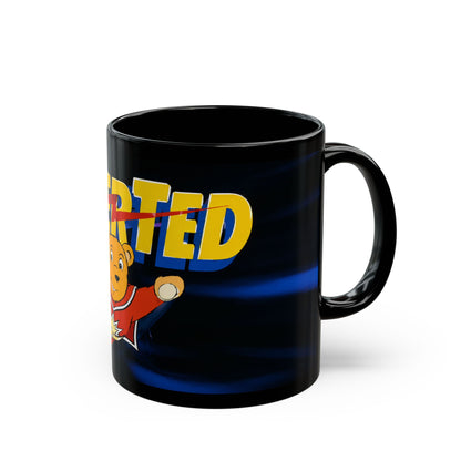 Super Ted Superhero Mug — Cute Vintage Cartoon Coffee Cup (11oz, 15oz)