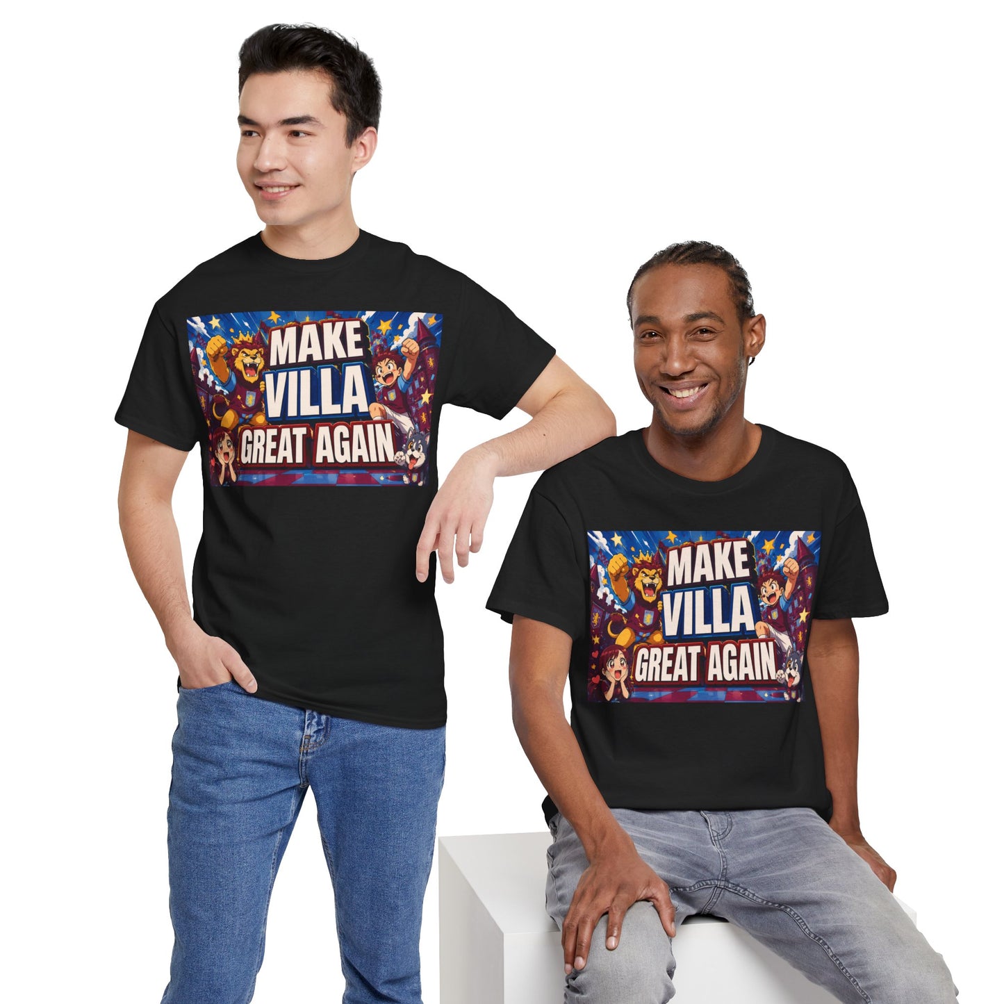 Aston VIlla Make Villa Great Again T-Shirt — Funny Political Parody Tee