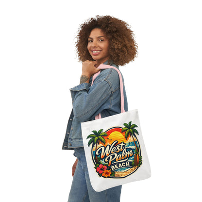West Palm Beach Vintage Sunset Tote