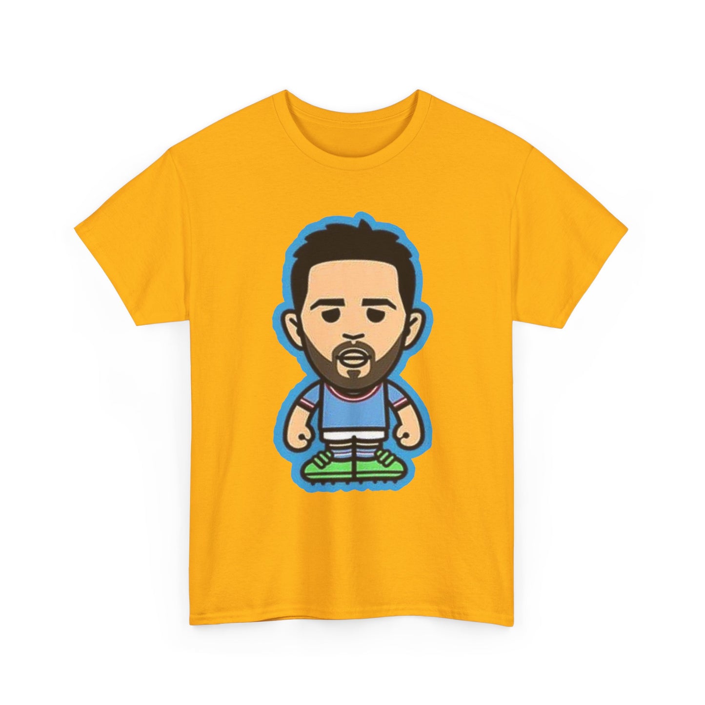 Bernardo Silva Manchester City Legend Graphic Tee — Player Cartoon Front & Tribute Poster Back