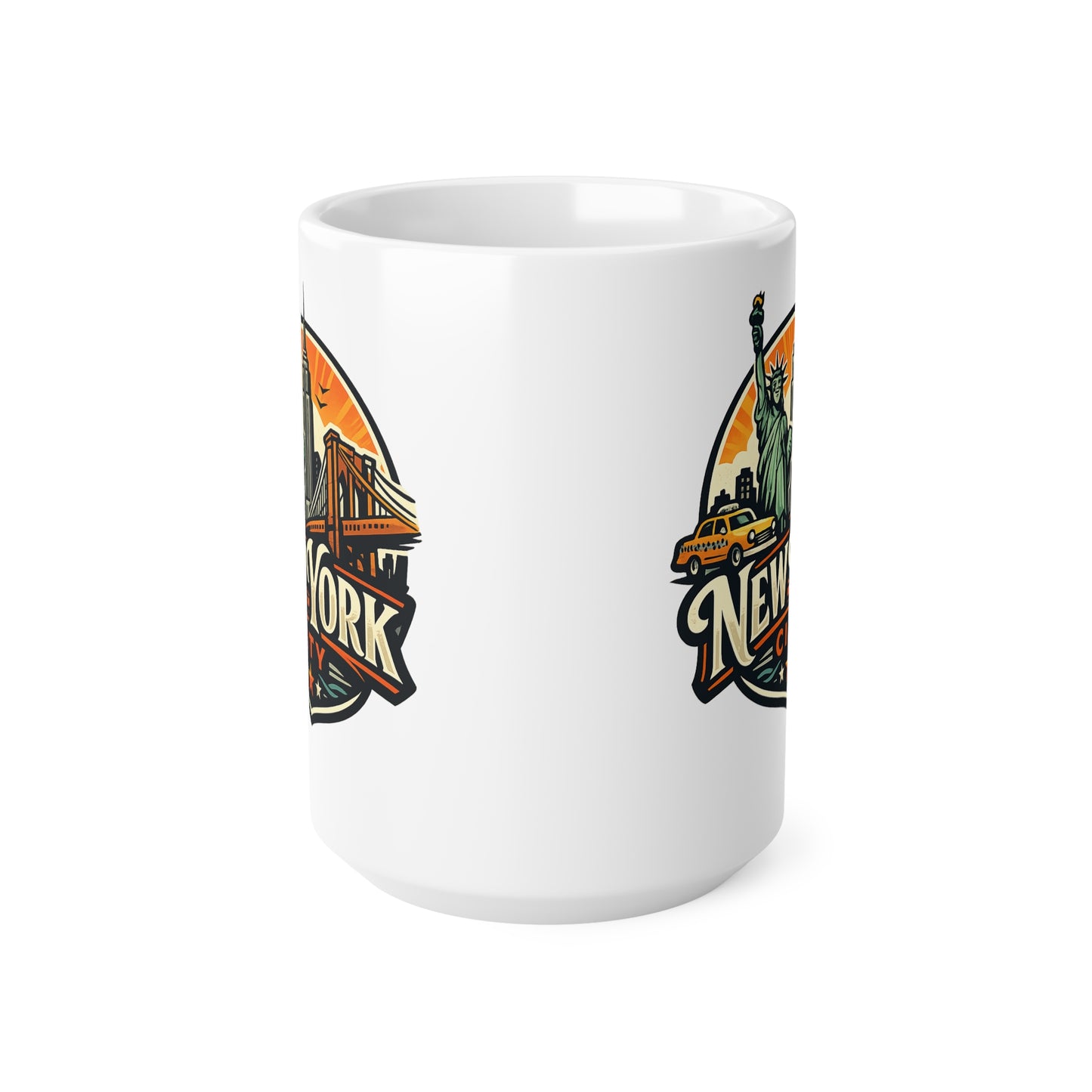 New York City Ceramic Coffee Cups, 11oz, 15oz