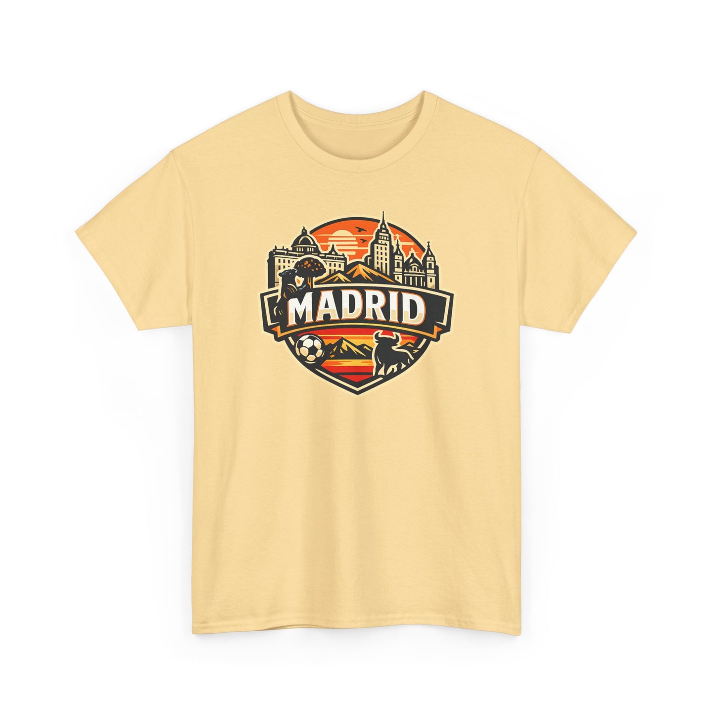 Madrid Skyline Soccer Crest T-Shirt
