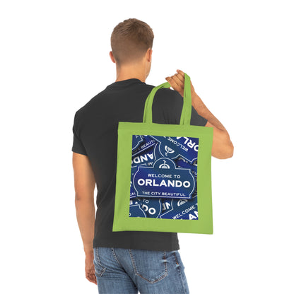 Orlando Souvenir Tote Bag – "Welcome to Orlando" City Beautiful Cotton Shopper