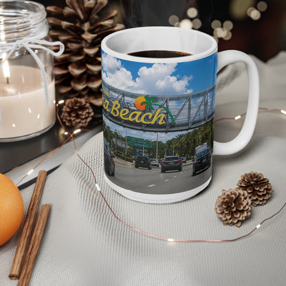 Daytona Beach Scenic Photo Mug — Ceramic Coffee Cup (11oz & 15oz)