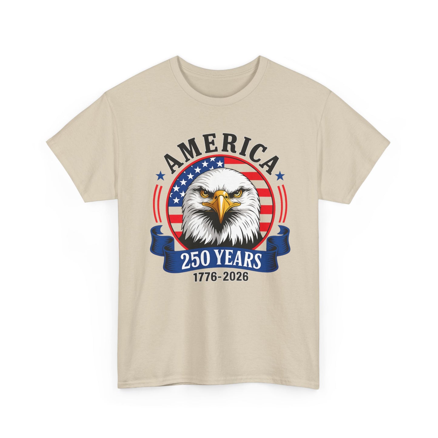 America 250 Years T-Shirt – Bald Eagle 1776–2026 Patriotic Tee