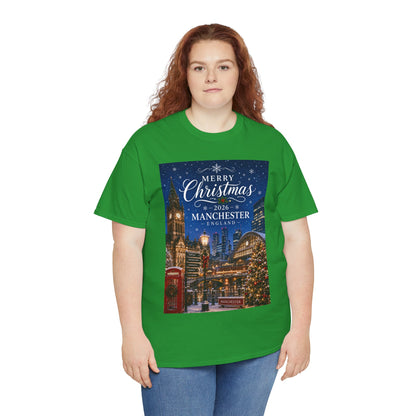 Manchester Christmas Tee — Merry Christmas 2026 Holiday T‑Shirt