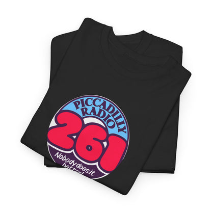 Piccadilly Radio '261' Logo T‑Shirt — Vintage Unofficial Radio Station Graphic Tee
