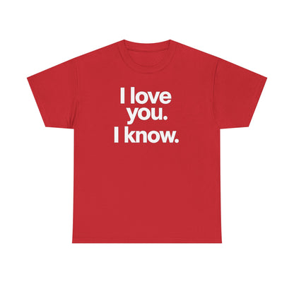 I Love You I Know Saying T‑Shirt from Star Wars